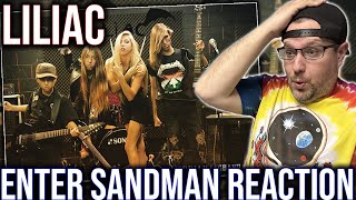 REACTION TO ENTER SANDMAN METALLICA COVER BY LILIAC [upl. by Anifad]