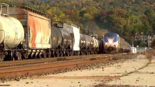 AMTRAK  51 at COVINGTON VA on a Warm October Friday [upl. by Raddi]