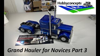 Tamiya 114 Grand Hauler Semi Truck Build for Novices  Part 3 [upl. by Robbie147]