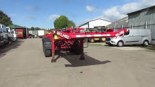 DENNISON 2011 TRI AXLE SLIDING SKELETAL TRAILER C326434 S N 3975 [upl. by Jorgenson]