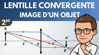 Construction de limage dun objet par une lentille  Seconde  PhysiqueChimie [upl. by Marko516]