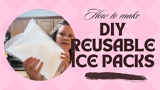 Homemade Reusable Ice Packs  For Camping Coolers Or Even Injuries  DIY [upl. by Eema]