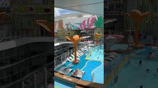 Overview pool deck Utopia of the Seas bahamas [upl. by Ajdan]