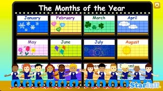 Months of the Year — a Starfall™ Movie from Starfallcom [upl. by Sisi]