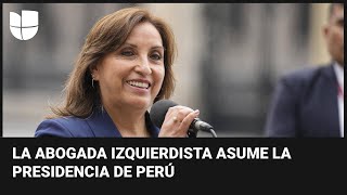 Dina Boluarte asume la Presidencia de Perú y dice que se quiere quedar hasta el 2026 [upl. by Darlene]