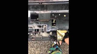 2001 Chevy blazer rear glass latch actuator removal and replacement part 3 [upl. by Lannie]