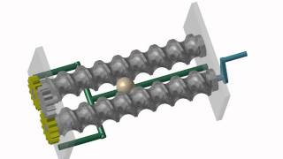 Rotating table assembly line [upl. by Yehc]