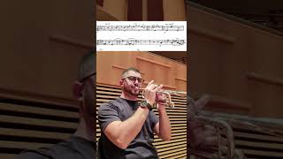 Poulenc  Sinfonietta  1° Trumpet excerpts  Daniel Leal trumpet [upl. by Raval]