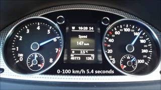 VW Passat Variant R36 Launch Control 0100 kmh 54 seconds [upl. by Wait185]