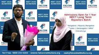 651 NEET 2020 Marks With Shaheen’s Falcon Bangalore More than 280 marks jump from earlier attempt [upl. by Bartholomew]