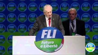 Mirko Tremaglia  Futuro e Libertà Milano 120211 13 [upl. by Tomkin]