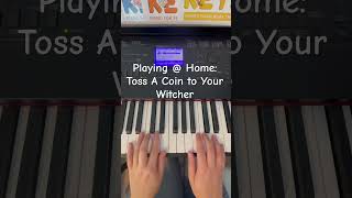 Playing  Home Toss a Coin to Your Witcher piano theory historicalperiod pianotutorial music [upl. by Carrew486]