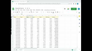 How to rename a column in Google Sheets [upl. by Lenahs]