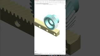 Helical Rack and Pinion engineering solidworks [upl. by Chemosh]