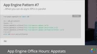 App Engine Office Hours Appstats [upl. by Holland]