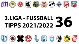 FussballTipps 3Liga  36Spieltag  Saison 20212022 [upl. by Darell210]