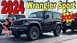 2024 Jeep Wrangler Sport 4x4 Review Heres Whats New [upl. by Nalyd]