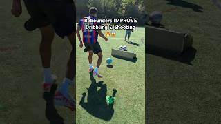 Rebounders IMPROVE Dribbling amp Shooting 🔥😱soccer football [upl. by Justinn48]