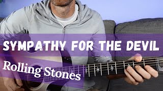 How to Play quotSympathy For The Devilquot by The Rolling Stones Acoustic Guitar Lesson w Sean Daniel [upl. by Soren523]