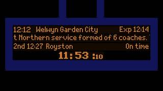 Announcement Emulation  1212 to Welwyn Garden City at Hatfield [upl. by Reichel550]