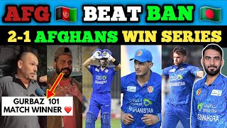 Afghanistan🇦🇫 Beat Bangladesh🇧🇩 21 Historical Afghan ODI SERIES WINNERS🏆 RGURBAZ 101120 [upl. by Akialam223]