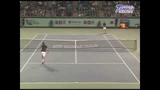 楽天 OPEN 2009 ２回戦 ジル・シモン VS ミハイル・ユージニー [upl. by Wynne927]