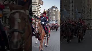 25 de MAYO Homenaje de los GRANADEROS A LOS HÉROES DE MALVINAS [upl. by Anilac]