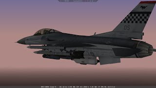 Falcon 4 Allied Force 2005 F16 Block 40Strike with GBUs  Mediocre result  5 air kills [upl. by Norbie]