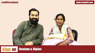 Neelam and Biplavs Emotional Journey to Parenthood  IVF Success Story at RiSAA IVF Centre Delhi [upl. by Ilrebma]