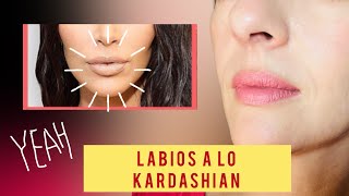 Tutorial definitivo de labios voluptuosos labios a lo Kardashian [upl. by Yaffit]