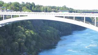 Crossing the border from USA into Canada on foot across Rainbow Bridge [upl. by Betteanne]