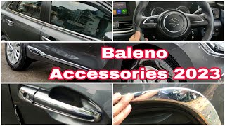 New Baleno Accessories 2023 😍 Baleno Delta Accessories [upl. by Qidas]