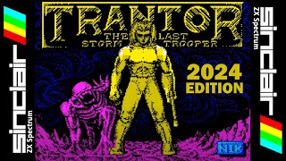 TRANTOR  THE LAST STORMTROOPER 128K 2024 Edition  AY from ST amp CPC Walkthrough ZX Spectrum [upl. by Laith]