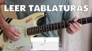 Cómo leer tablaturas para guitarra  Todas las técnicas bending ligados tapping armónicos [upl. by Noryak402]