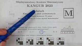 Maluch kangur 2023 z odpowiedziami  chyba prawidłowe [upl. by Agustin601]