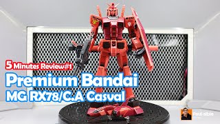 5 Minutes Gundam Kit Review  RX78CA Casval Gundam Episode 1 [upl. by Eveineg948]