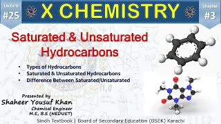 25 saturated and Unsaturated Hydrocarbons  Ch 3 Organic Chemistry  10 new chemistry book  ykSir [upl. by Aratehs249]