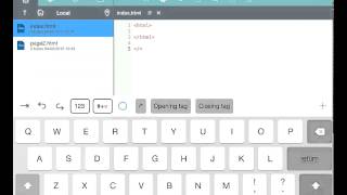 Coding on iPad HTML 2 Basic tags [upl. by Horatius473]