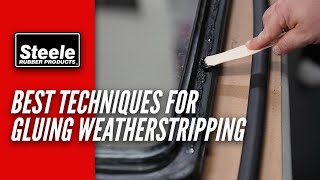 Best Techniques to Use When Gluing Weatherstripping [upl. by Lohse707]