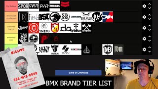 BMX BRAND TIER LIST [upl. by Keriann449]