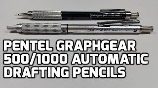 Pentel GraphGear 5001000 Automatic Drafting Pencils  Unboxing and Review [upl. by Assirralc]