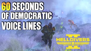 Helldivers 2  Voice Lines [upl. by Washko296]