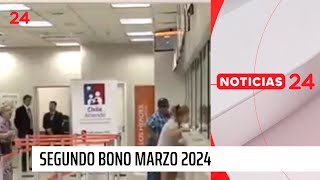 Segundo pago Bono Marzo 2024 ¿quiénes reciben monto por carga familiar  24 Horas TVN Chile [upl. by Enelrae513]