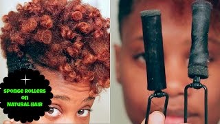 Fluffy Curls using Satin Sponge Rollers  MissKenK [upl. by Cohin]