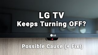 LG TV Keeps Turning Off and You Dont Know Why  Keeps Freezing  Turning Off or Every 5 Seconds [upl. by Sitto]