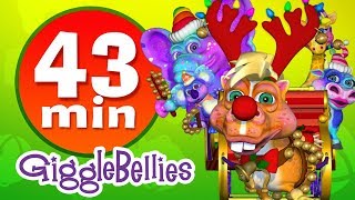 Jingle Bells  Christmas Songs  Plus Lots More Childrens Songs  43 Mins from GiggleBellies [upl. by Asserak]