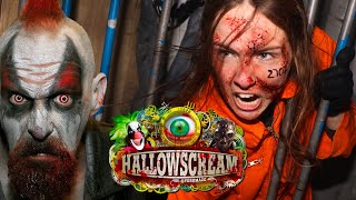 Hallowscream York Maze 2023 VLOG  INSIDE THE SCARE MAZES [upl. by Boff]