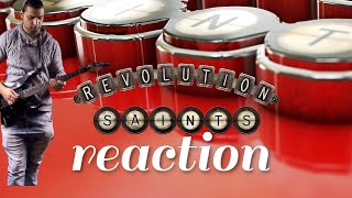 Revolution Saints  quotFall On My Kneesquot  Official Lyric Video reaction [upl. by Atnod]