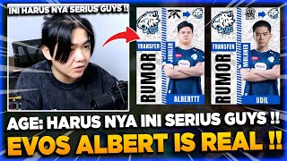 EVOS ALBERT IS REAL❗ AGE BAHAS RUMOR ROSTER EVOS SEASON 15❗ [upl. by Inesita]