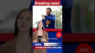 Scottie Scheffler Wins GOLD MEDAL In Mens Olympic Golf shortsusanews tiktok [upl. by Bagger]